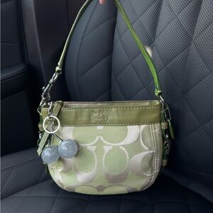 SOLD‼️
Coach Mini Zoe Bag in Matcha Green
